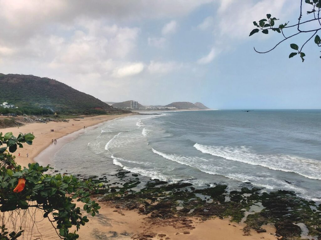 Scenic beach view in Vizag highlighting top investment locations and growing real estate opportunities in Visakhapatnam