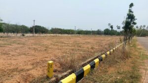 VMRDA approved plots in Vizag with clearly marked layout roads and open land for residential investment