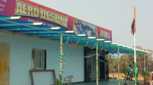 BBG Aero Destiny plots near Greenfield Airport Vizag with modern project office and real estate development