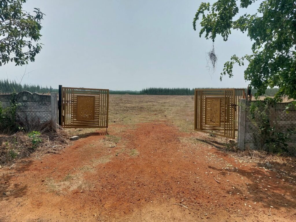 Aero Square Bhogapuram entrance gate for VMRDA approved open plots project in Vizag