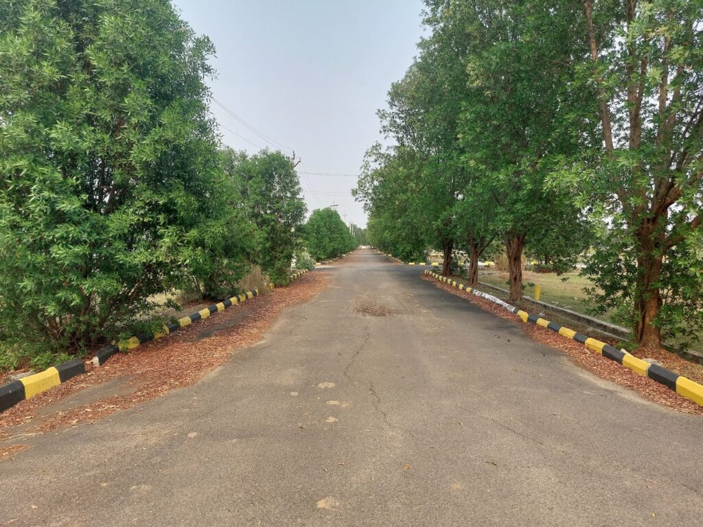Gated community plots in Anandapuram Vizag with developed internal roads and greenery