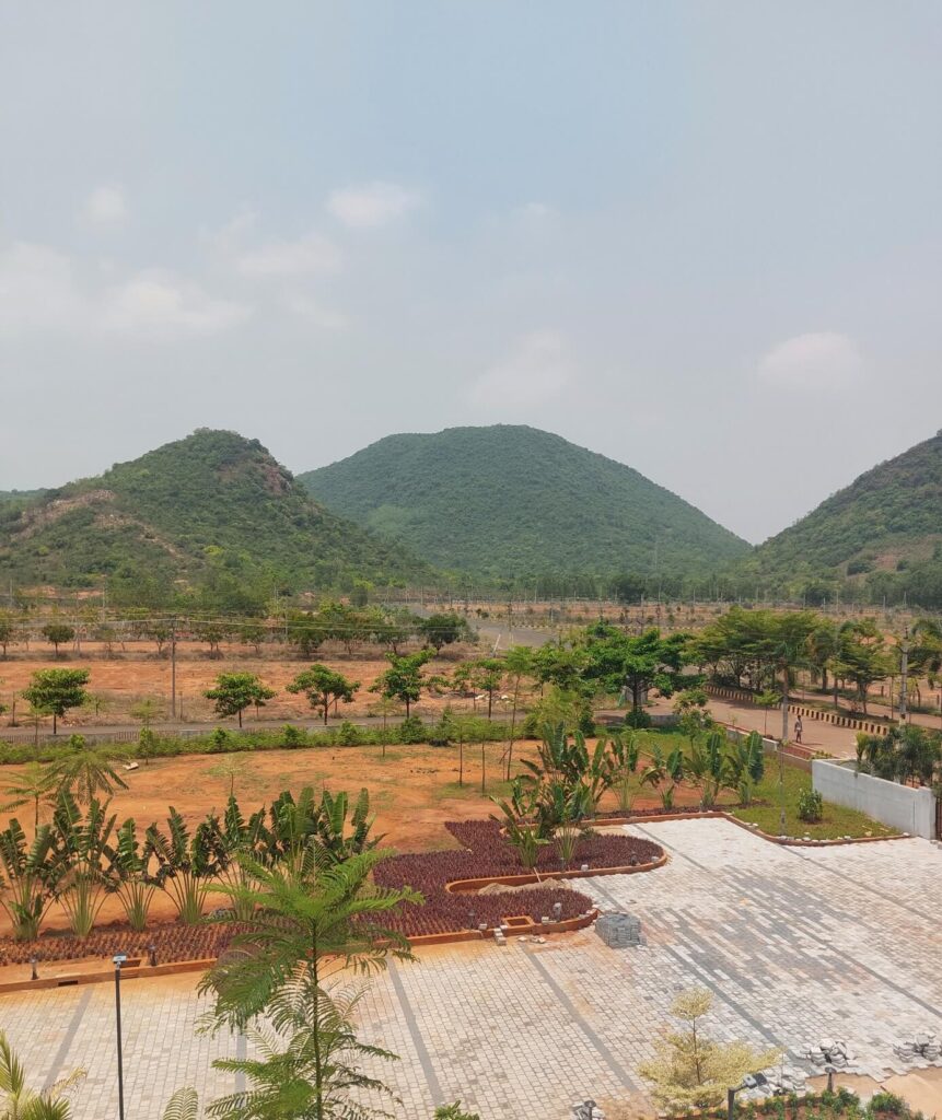 Low budget residential plots in Vizag with scenic hill view and landscaped layout in Kothavalasa