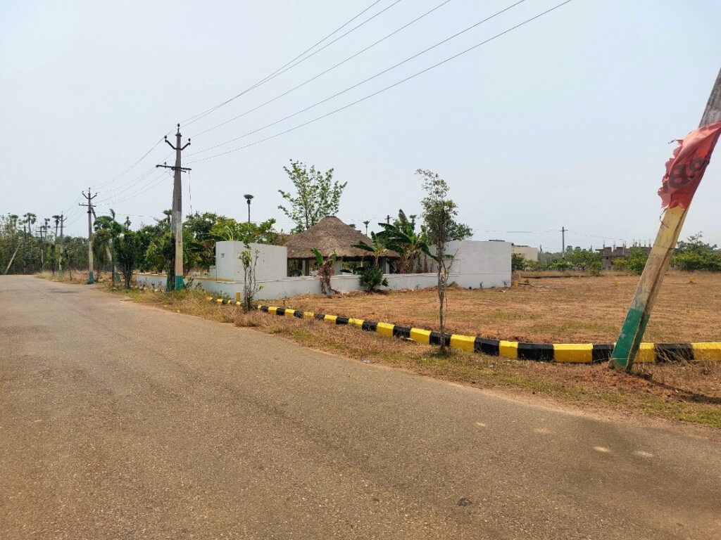 Real estate projects in Vizag with developed roads, residential plots, and modern layout infrastructure