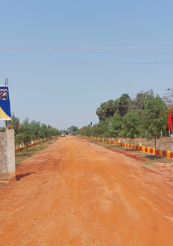 Developed internal road and VMRDA-approved residential plots near Srikakulam at True Gold Cheepurupalli.