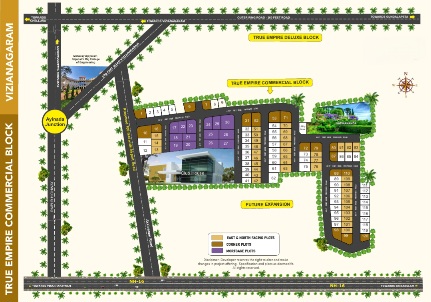 True Empire Commercial layout plan for residential plots in Raghumanda near Vizag