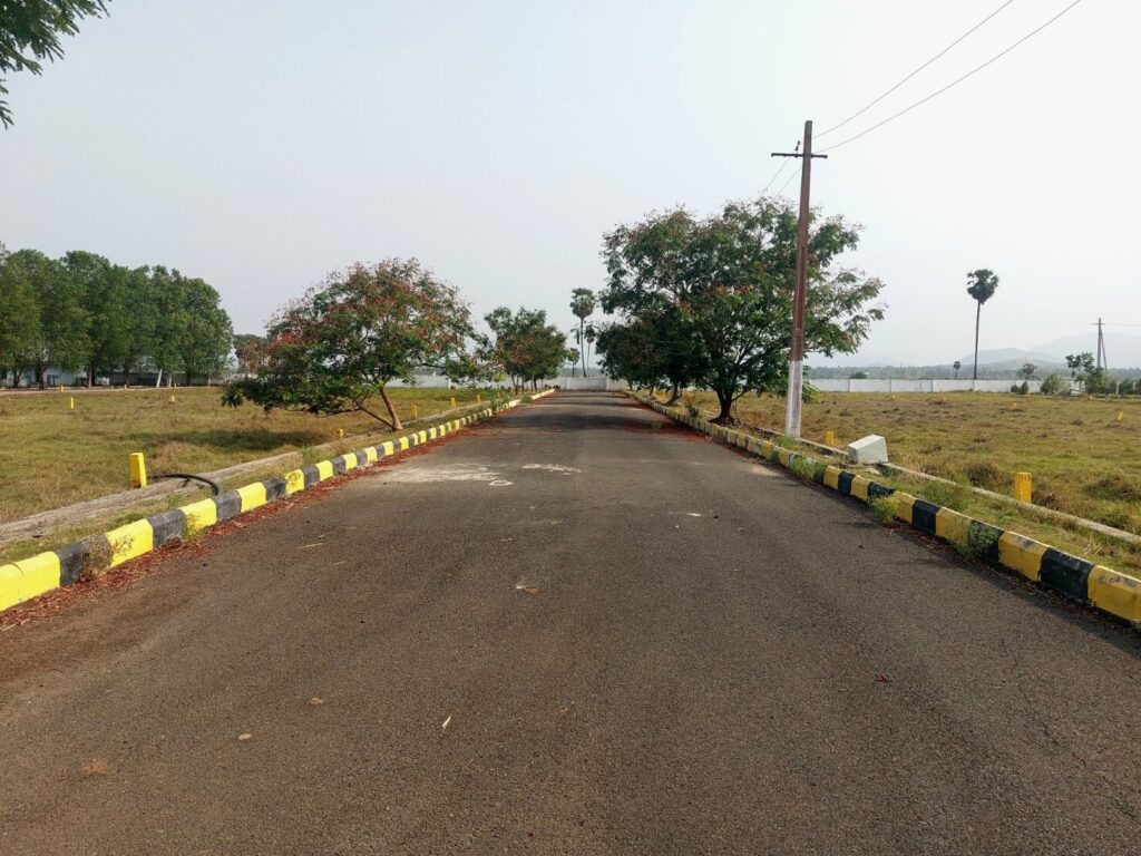 Developed road in a mortgage-released VMRDA Approved layout in Vizag